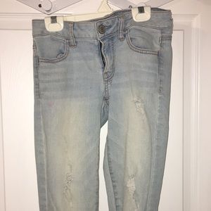 CHEAP American Eagle Pale Blue Skinny Jeans